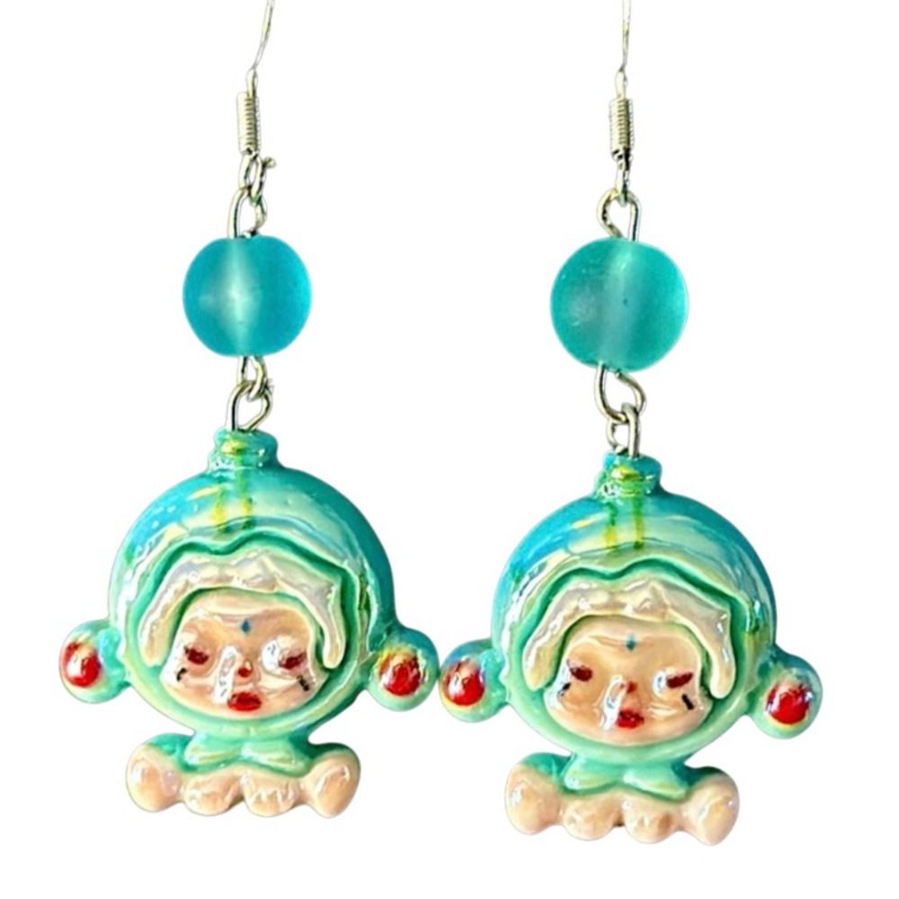 New Popmart character earrings